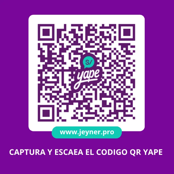 Código QR Yape de Jeyner Becerra